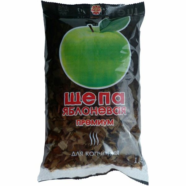 Щепа Grillkoff Премиум яблоневая для копчения, 1.5л