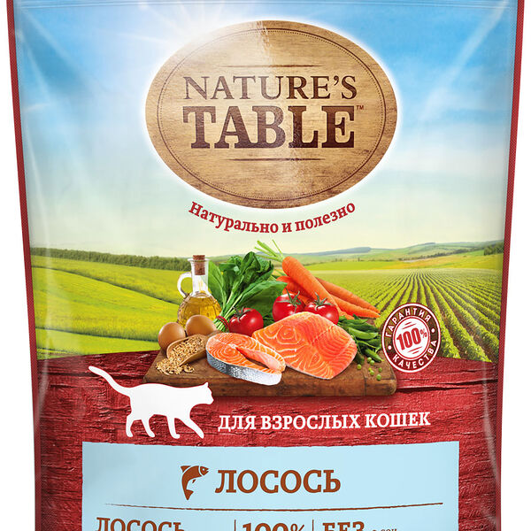 Сухой корм для кошек Nature’s Table™ Лосось, 650 г