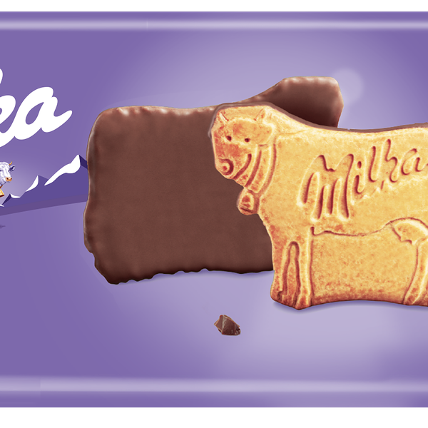 Печенье Milka Choco Cow покрытое молочным шоколадом 120 г
