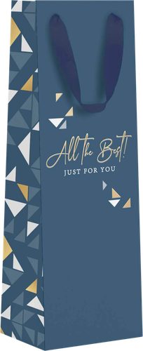 

Пакет подарочный под бутылку Diplomat, 13х36х8,5см, с тиснением Арт. СБT16, в ассортименте