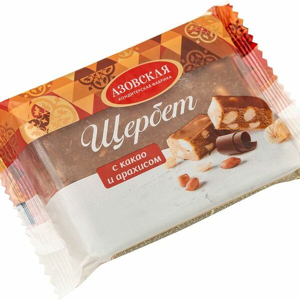 Щербет Азовская КФ с какао и арахисом, 200г