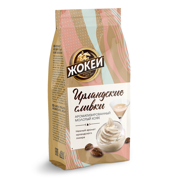 Кофе Ирландские сливки молотый ТМ Жокей