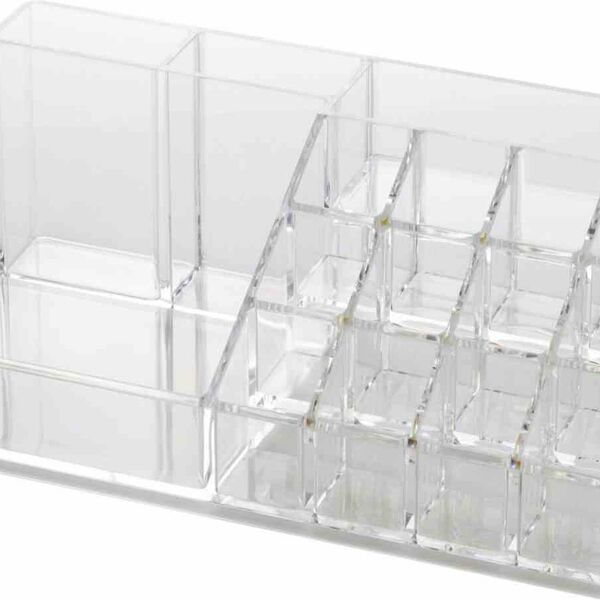 Органайзер для косметики Волшебная страна прозрачный, 22×12,5×8 см