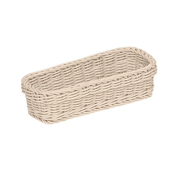 Корзинка Esprado Costura, 25x10x6 см, пластик, слоновая кость