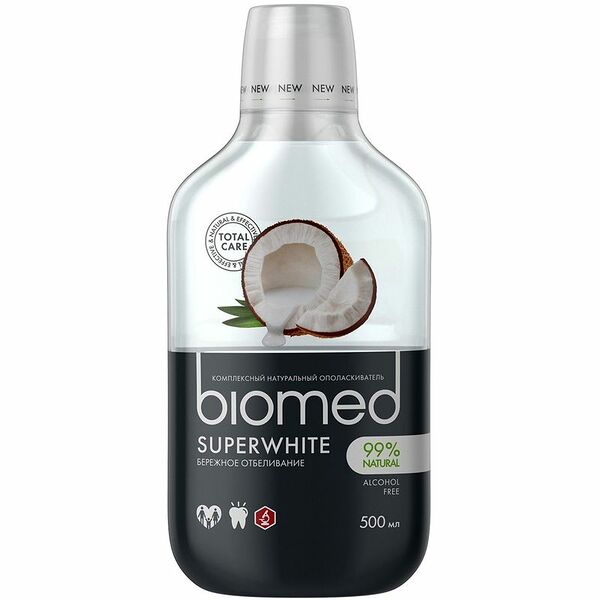 Ополаскиватель для полости рта Biomed Super White кокос