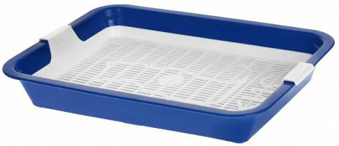 Туалет ZooExpress КИС низкий с сеткой 39*26,5*6 см для кошек