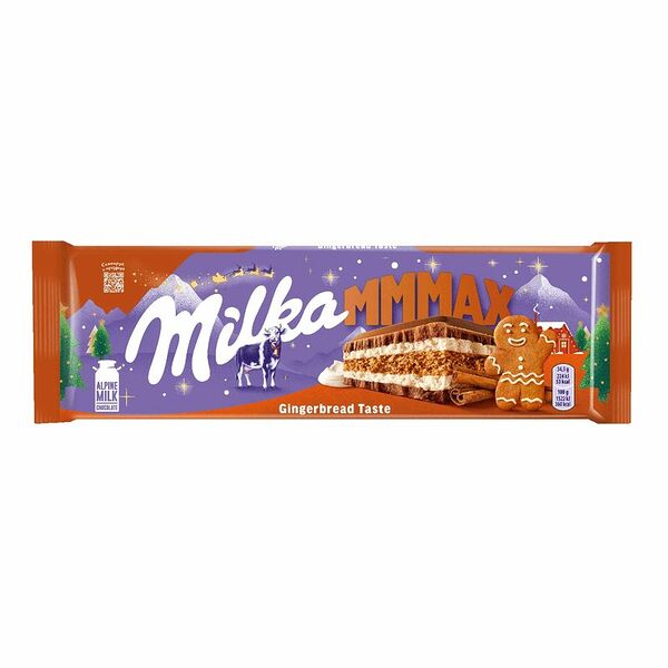 Шоколад молочный Milka МММАХ с имбирным печеньем