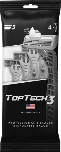

Мужские одноразовые станки для бритья TopTech 3 3 лезвия 4 шт.