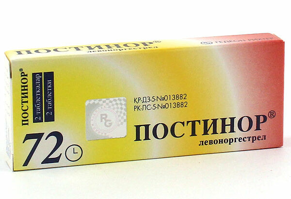 Постинор 0,75 мг № 2 табл