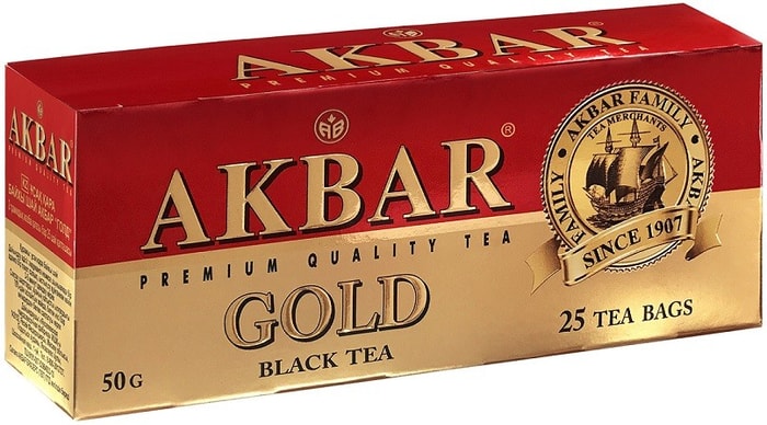

Чай черный Akbar Gold байховый мелкий в пакетиках 50 г