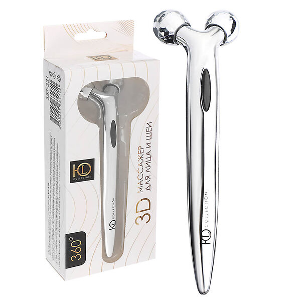 Массажер для лица и шеи ЮниLook пластик, 14,5x4,5 см