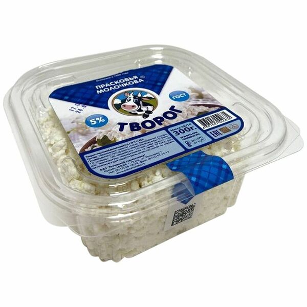 Творог Прасковья Молочкова 5%, 300г