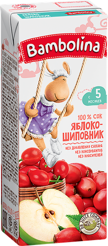 

Сок Bambolina Яблоко-шиповник с 5 месяцев 200 мл