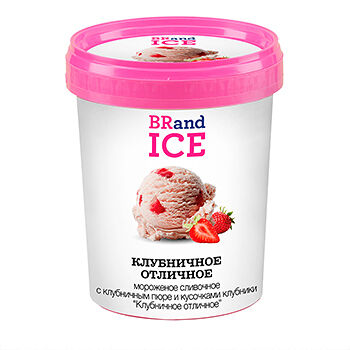 Мороженое BRandICE ведро Клубничное отличное, 300 г