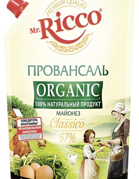 Майонез Mr. Ricco Organic провансаль 67%