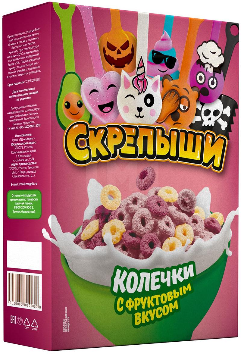 

Колечки Скрепыши глазированные со фруктовым вкусом