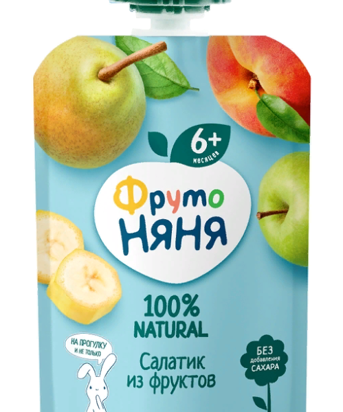 Пюре ФрутоНяня салатик из фруктов с 6 месяцев