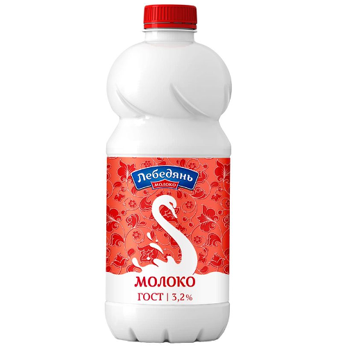 Молоко пастеризованное Лебедянь молоко 3,2%