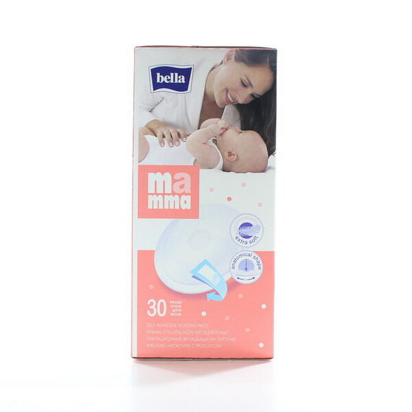 Bella MAMMA Вкладыши лактационные на липучке, 30 шт