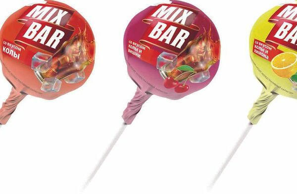 Карамель Mixbar ассорти вкусов на палочке вес
