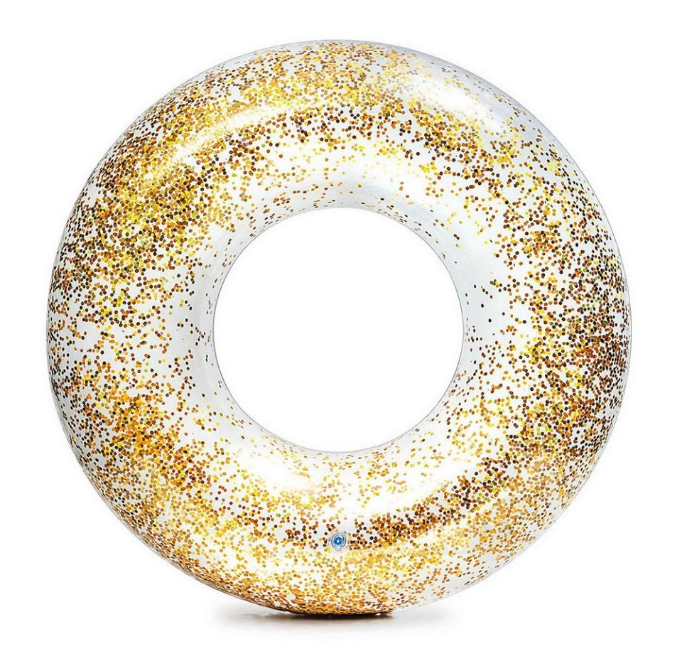 

Круг надувной Intex Transparent Glitter 9+, Китай в ассортименте