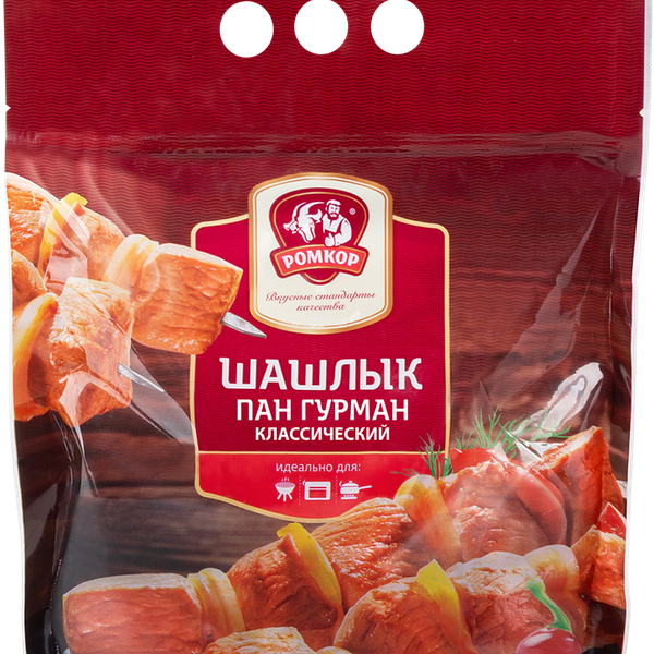 Шашлык Ромкор Пан Гурман Классический категория Б охлажденный, пакет, вес