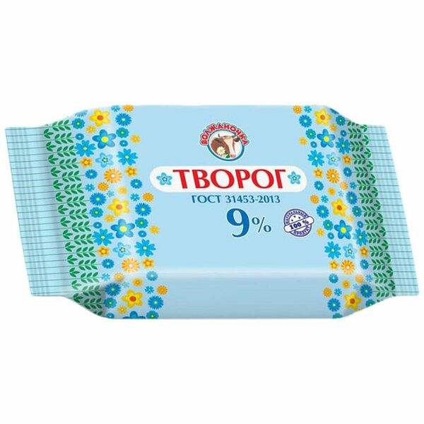 Творог Волжаночка 9%