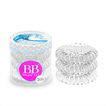 BEAUTY BAR Резинка для волос прозрачная, 3 шт.