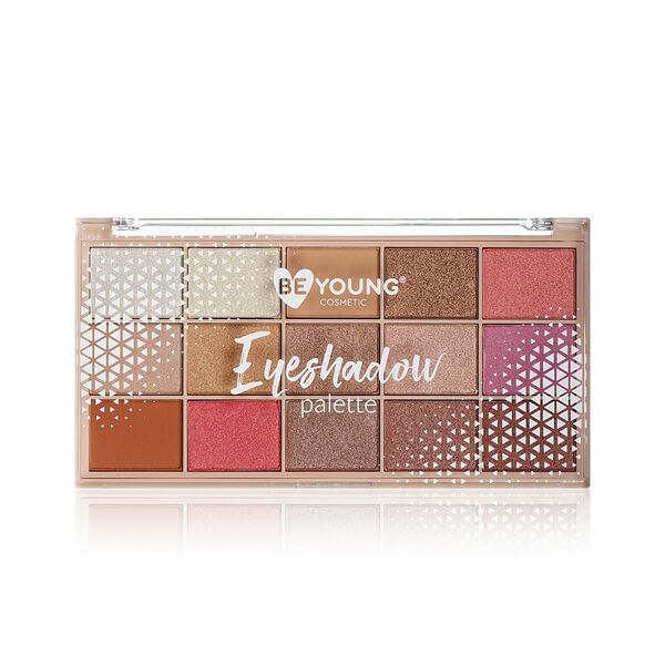 Палетка теней для век BeYoung Eyeshadow palette 01 15 оттенков 23 г