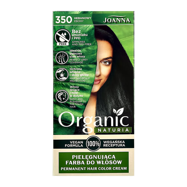 Краска для волос Joanna Organic Naturia (тон 350) черный 179 мл