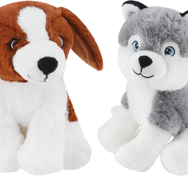 Игрушка мягкая Bigga щенок 20 см арт. Y2006920 1шт в ассортименте