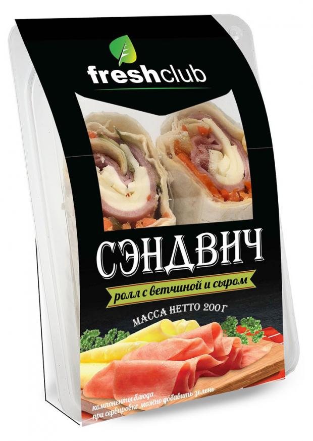 

Сэндвич-ролл FreshClub Ветчина-сыр 200 г