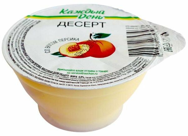 Десерт Каждый день персиковый 4.8% ЗМЖ