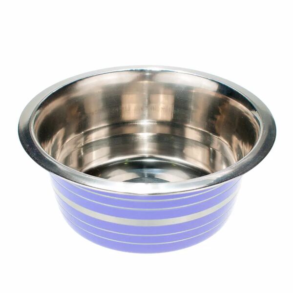 Миска цветной металл с полосками 850мл