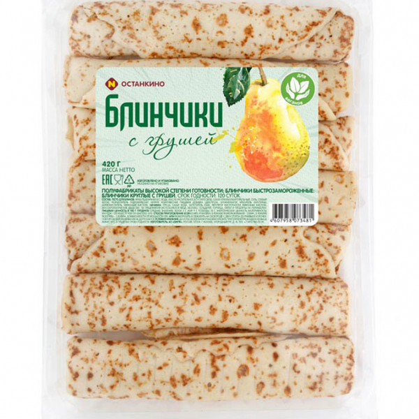 Блины Останкино с грушей