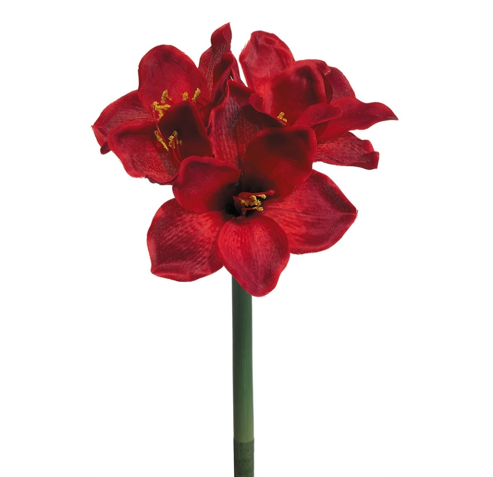 

Декор для елки Fiebiger "Цветок Амариллис" цвет красный 42 см, Германия