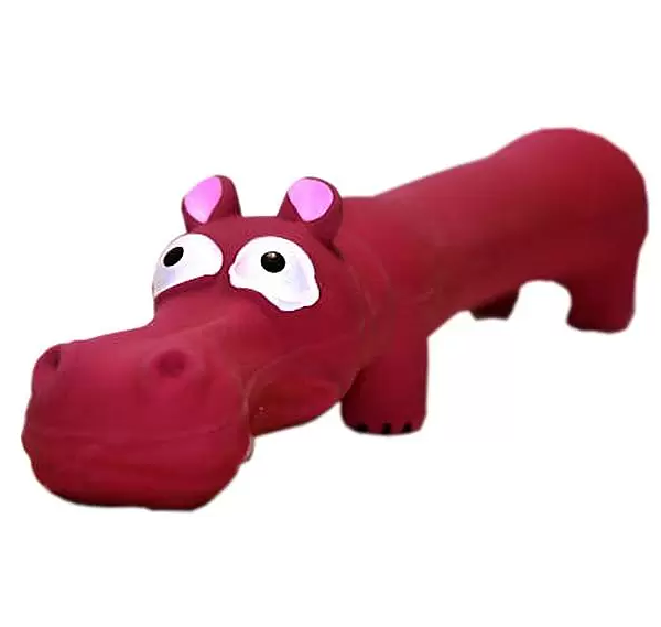 Игрушка для собак Homepet Долговязый бегемот с пищалкой 29 см