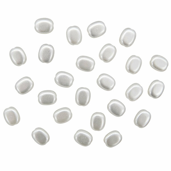 Бусины пластиковые, 2272#, 13*11*5MM, 50шт/уп(белый)