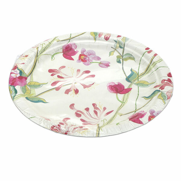 Тарелки одноразовые с узорами ТМ Лекс