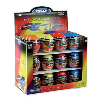 Игрушка Welly модель машины в яйце-сюрприз в ассортименте