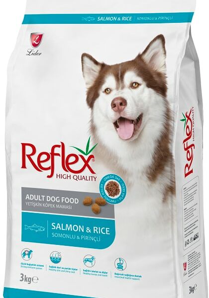 Сухой корм для собак Reflex Adult с лососем и рисом 3кг