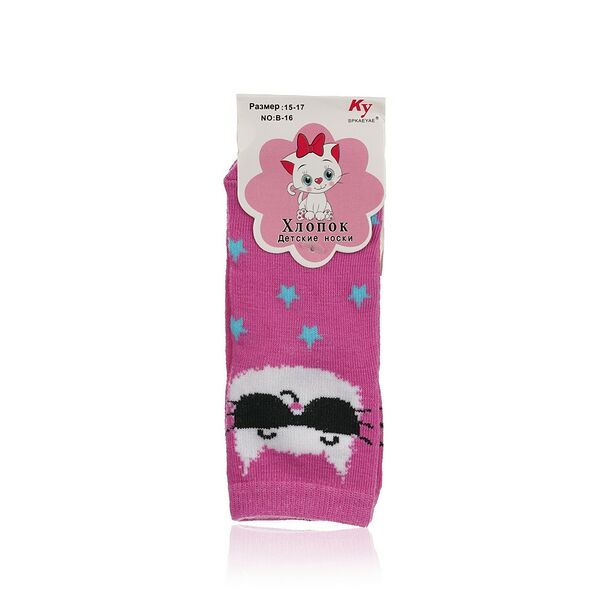 Детские носки Мастер Хлопка Котики р.15-17