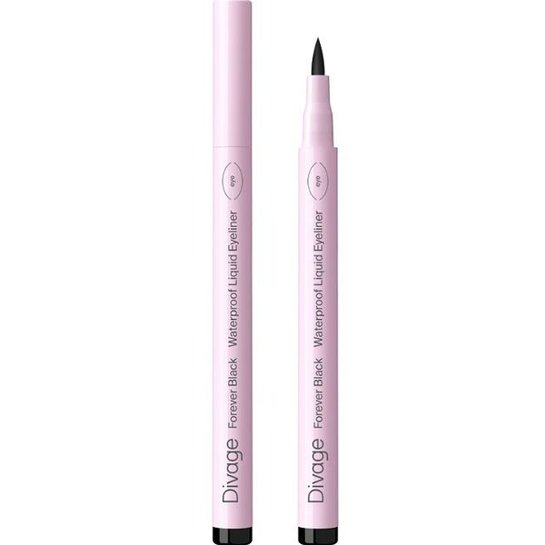 Подводка-фломастер для глаз Divage Forever Black жидкая т 01 черная 1.6 мл