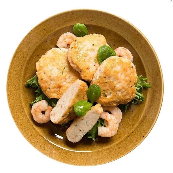 Котлеты из судака и креветок ваннамей жареные, Уже Готово, 2 шт в наборе