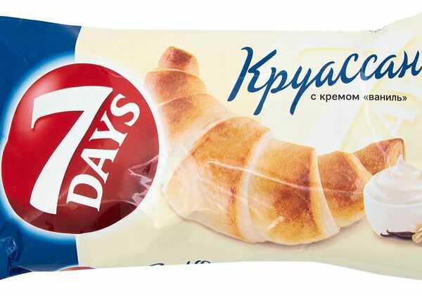 Круассан 7 Days с кремом ваниль, 65г