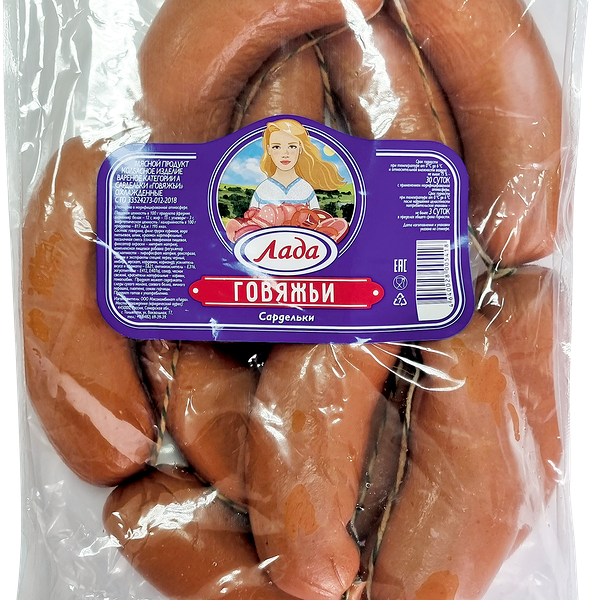 Сардельки Лада Говяжьи весовые
