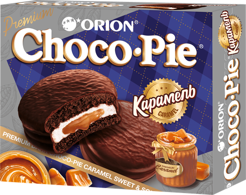 

Пирожное Choco Pie Orion Карамель 360 г