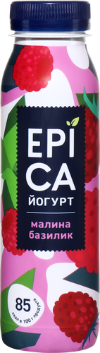 

Йогурт питьевой Epica малина-базилик 2.5%, 260 г