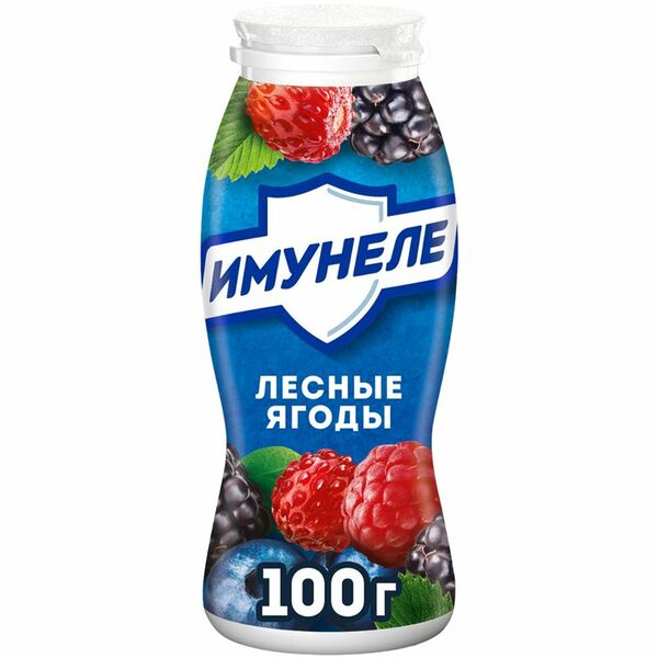 Напиток кисломолочный Имунеле Лесные Ягоды 1.2%, 100мл