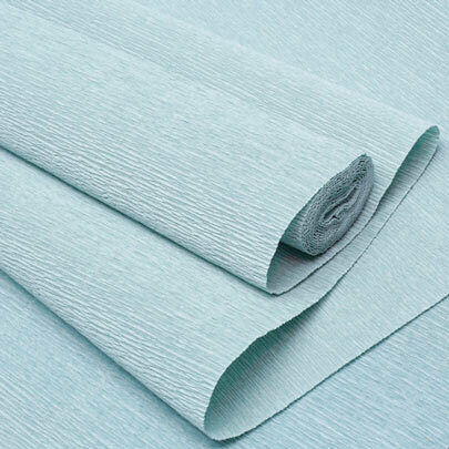 75055 Бумага гофрированная простая, 50см*2,5м 180гр 621 серо-зеленый